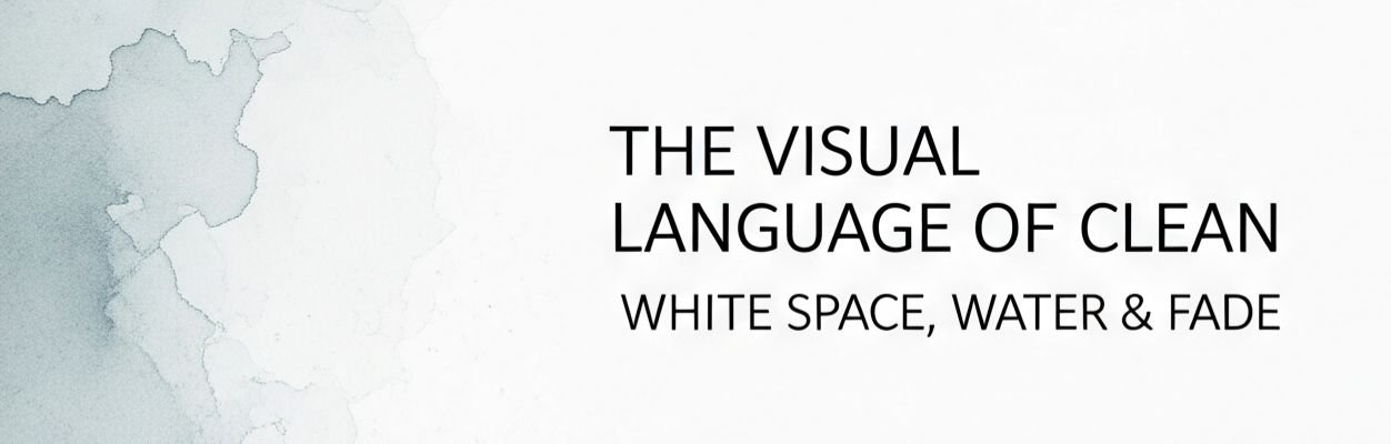 The Visual Language of Clean: White Space, Water & Fade